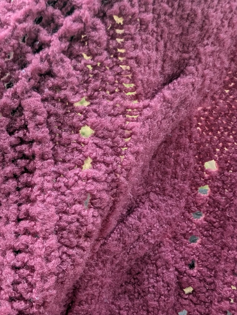 Torrid Cable Knit Boyfriend Cardigan 3x Pink Mauve Cozy Button Front - Picture 5 of 10